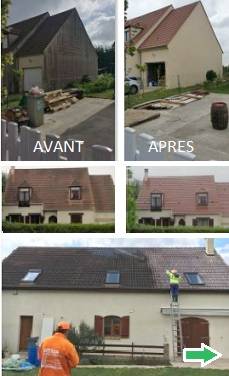 avant et apres nettoyage toiture 78 Conflans-Sainte-Honorine, demoussage toiture 78