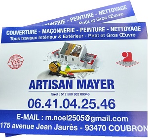 Entreprise Mayer Noel couverture 93 